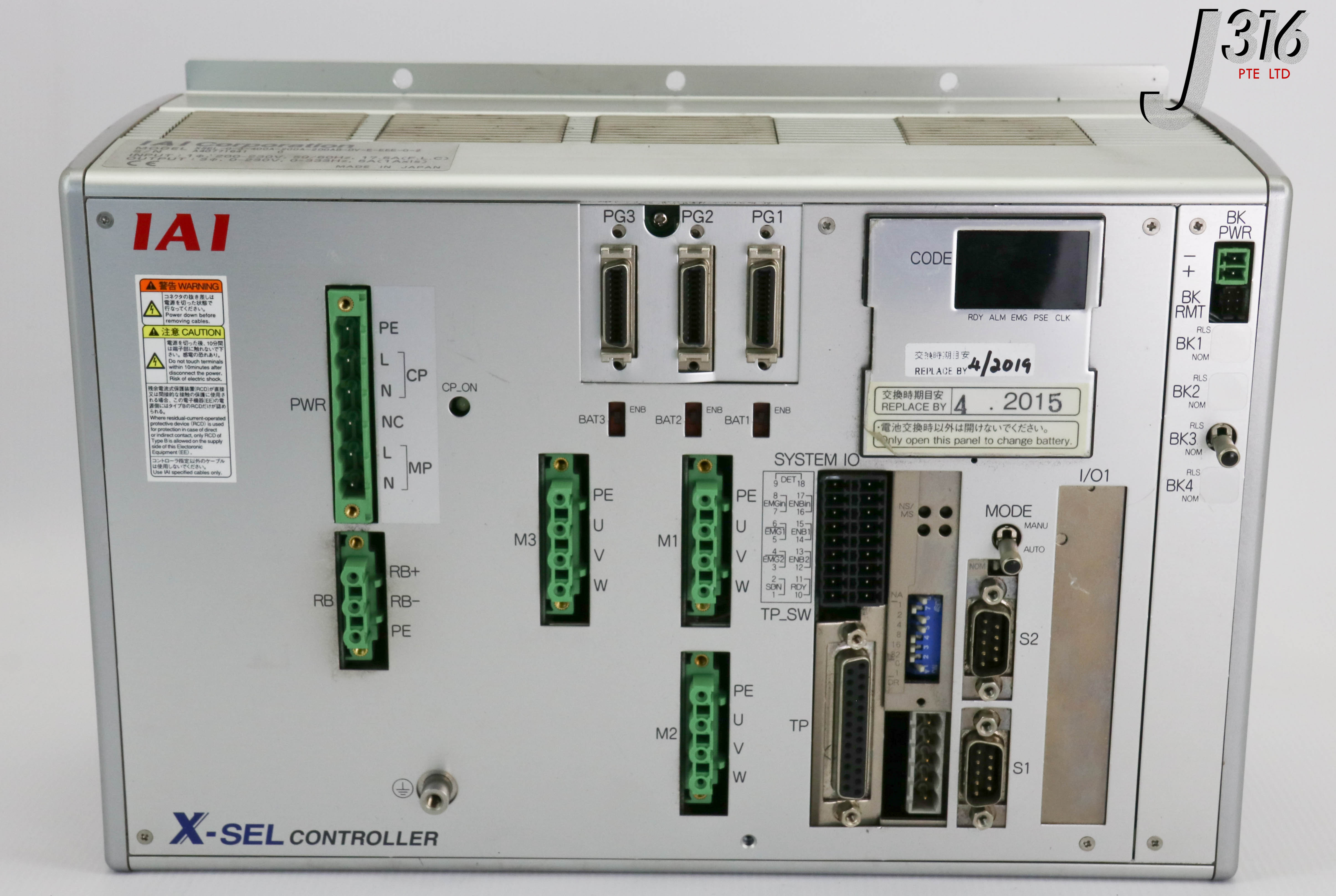 18343 IAI PROGRAM OPERATION MULTI-AXIS CONTROLLER HIGH CAPACITY...